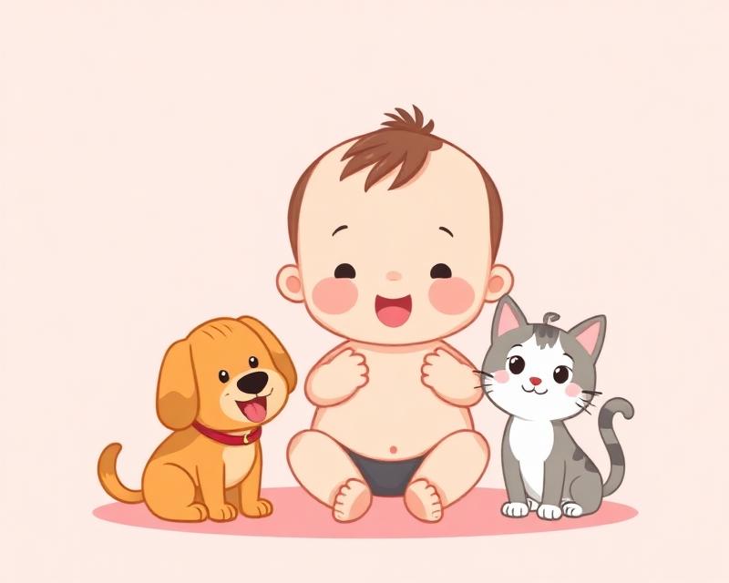 Criança imitando sons de animais